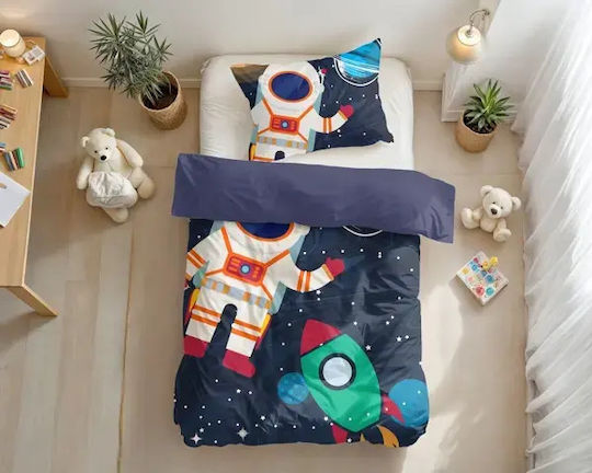 Sleeptime Set Cearceaf Pentru Copii Single Culoare Albastru Sleeptime Set Cearceaf Pentru Copii Single Culoare Albastru