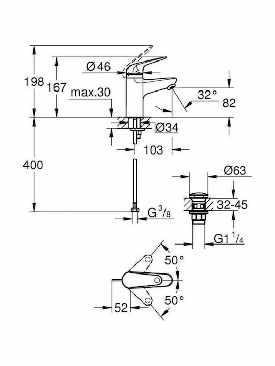 Grohe Amestecare Robinet Chiuvetă