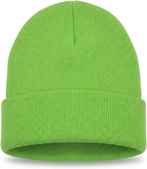 863 Wind Beanie Männer Beanie Gestrickt Green Fluo