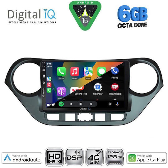 Digital Iq Bxf 17224_cpaa 9inc Multimedia Tablet Hyundai I10 Mod 2014-2020