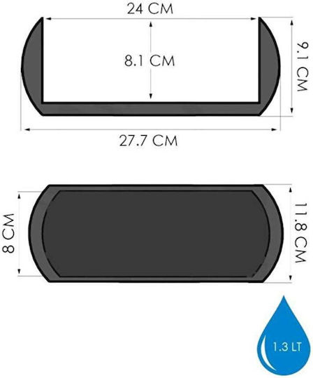 Κασπώ Πορτοκαλί 28x12εκ.