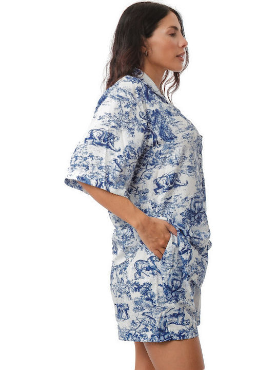 Women's Set with Shorts White