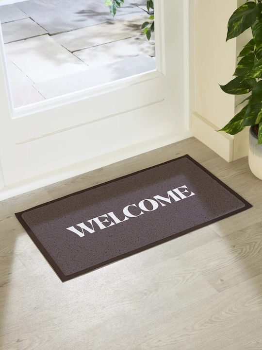 Artsy Mats Doormat Welcome Brown 70x40cm AMDMW WELCOMEBRWN 7040