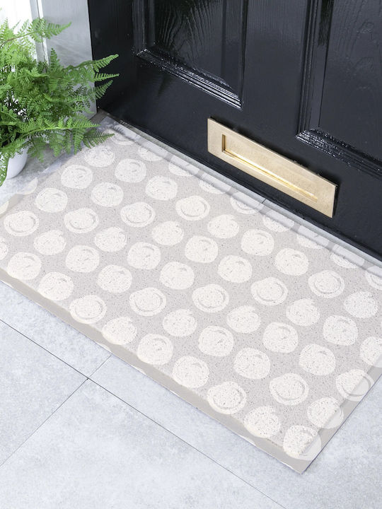 Artsy Mats Doormat Dot Swirl Brown 70x40cm AMDMW TAUPEDOT 7040