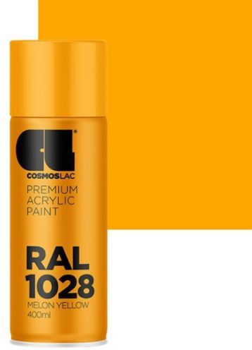 Cosmos Lac Spray Paint Premium Acrylic with Shiny Effect Yellow 400ml
