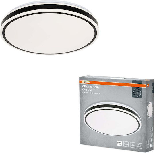 Osram Πλαφονιέρα Οροφής 48εκ. Μαύρη με Ενσωματωμένο LED
