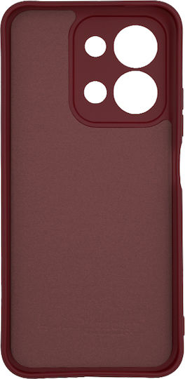 Θήκη Xiaomi Redmi 15c 5g Silky And Soft Touch Silicone Μπορντό Σκούρο Με Προστασία Κάμερας