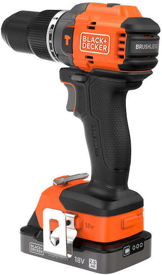 Black & Decker BLD783E1K Κρουστικό Δραπανοκατσάβιδο Μπαταρίας Brushless 18V 1x2.5Ah