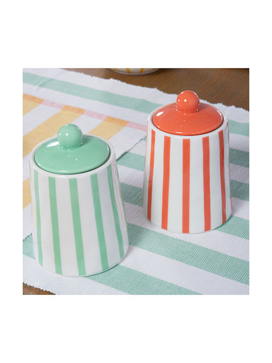 Nef-Nef Homeware Vază Decorativă Ceramică Fantasy Verde 11.2x11.2xÎnălțime16cm