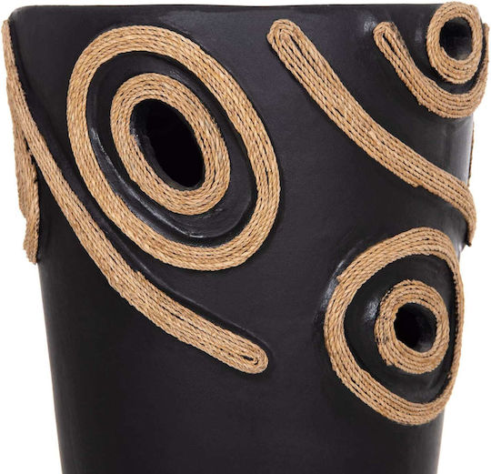 Decorative Vase Ceramic Black