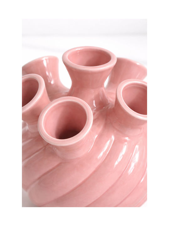 Kaemingk Decorative Pink Porcelain Vase Y20cm