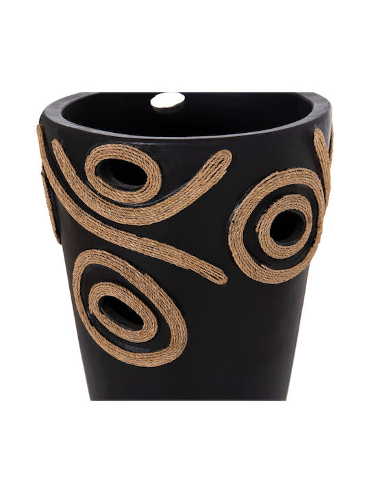 Decorative Vase Ceramic Black