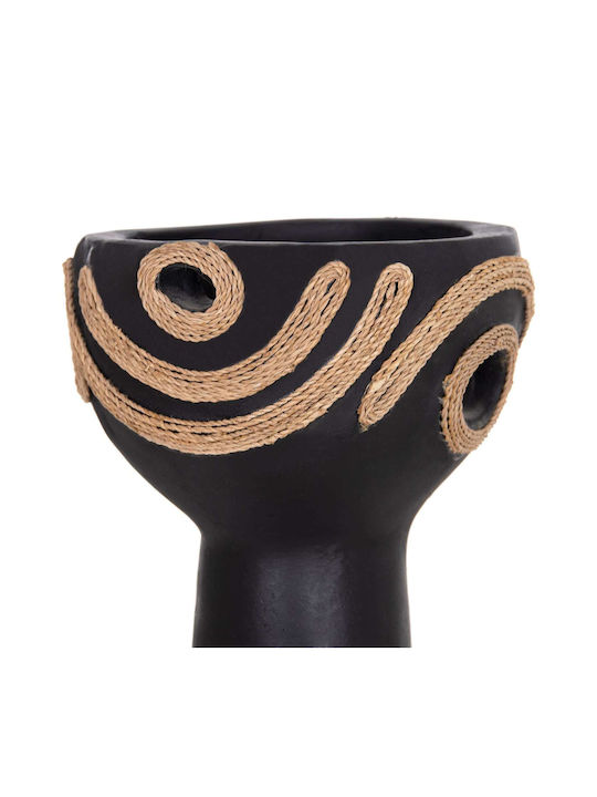 Decorative Vase Ceramic Black