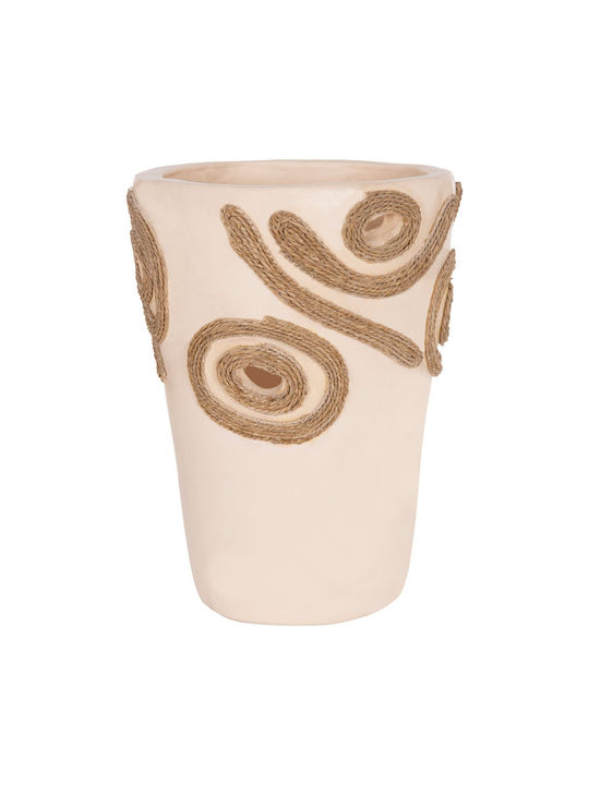 Decorative Vase Ceramic Orange