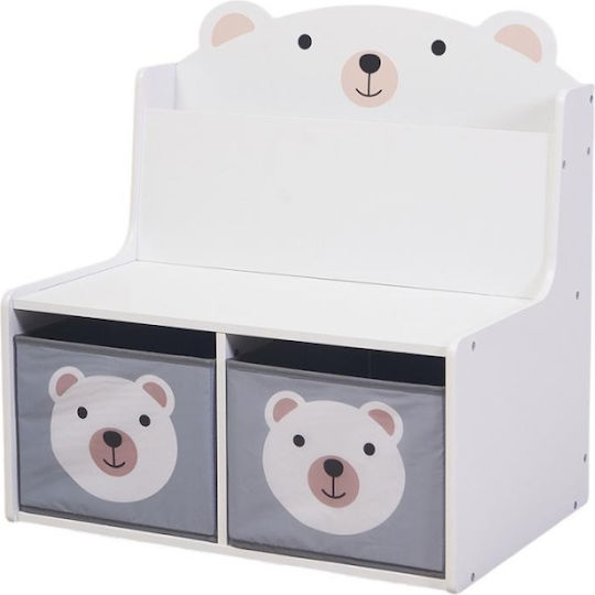 U-Grow U-Grow Spielzeug-Organisator Weiß 60x42x61,5cm