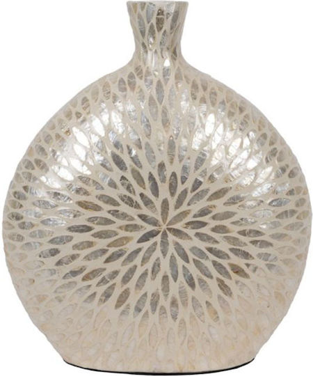 Weiße Vase 34x12xH41cm Weiße Vase 34x12xH41cm