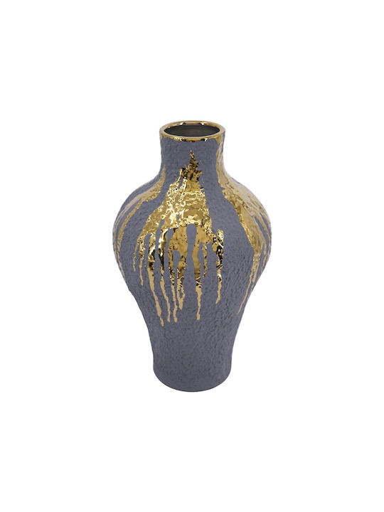 Artekko Decorative Ceramic Blue Vase 23x23xH41.5cm