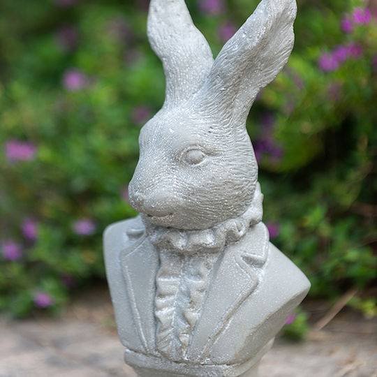 Decorative Rabbit Made of Concrete Cement 14x9.5x29cm