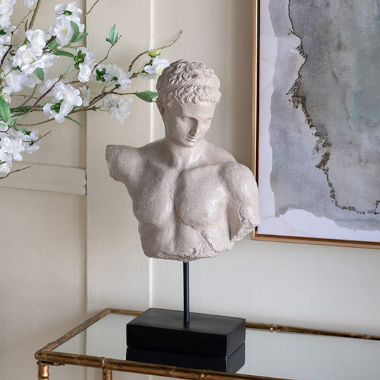 Artekko Διακοσμητική Προτομή Πολυρητίνης Bust 29.5x17x54cm