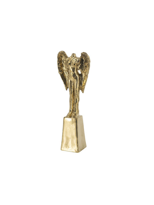 Artekko Figurine Χρυσό Κεραμικό Επιτραπέζιο Γλυπτό Φιγούρα 18.5x9x52.5 Cm