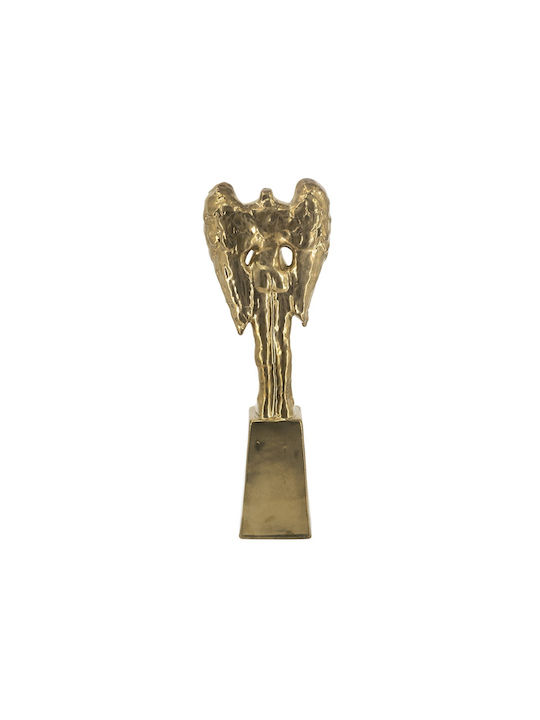 Artekko Figurine Χρυσό Κεραμικό Επιτραπέζιο Γλυπτό Φιγούρα 18.5x9x52.5 Cm