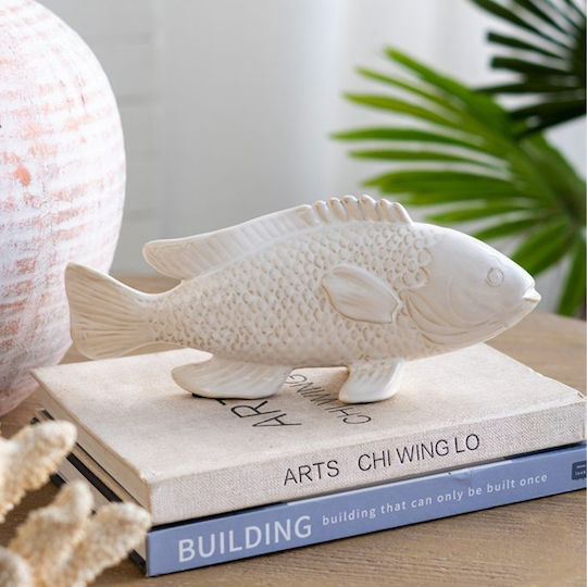 Artekko Διακοσμητικό Ψάρι από Κεραμικό Υλικό Andes 26x7x11cm
