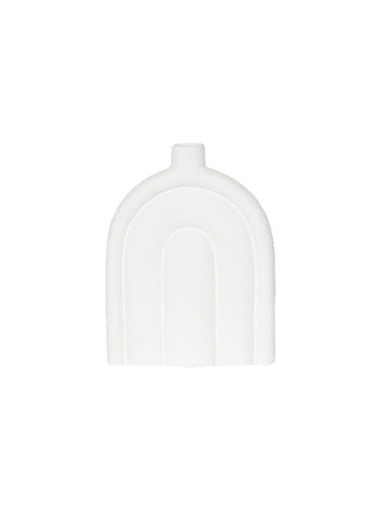 Vază Decorativă Ceramică Alb 17x5.5x22cm 2buc