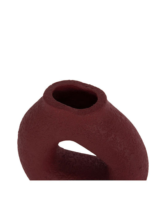 Decorative Vase Ceramic Orange 17x6.5xH17.5cm