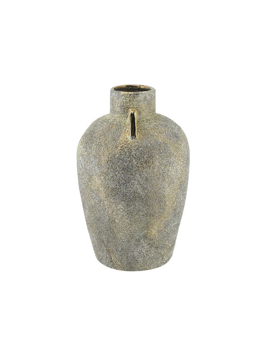 Artekko Dekorative Keramikvase Candia Grau 18x18xH28.5cm