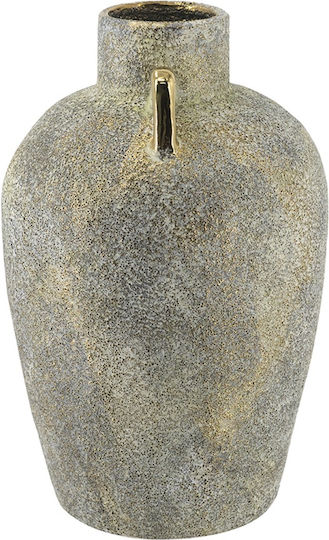Artekko Διακοσμητικό Βάζο Κεραμικό Candia Γκρι 18x18xΥ28.5cm