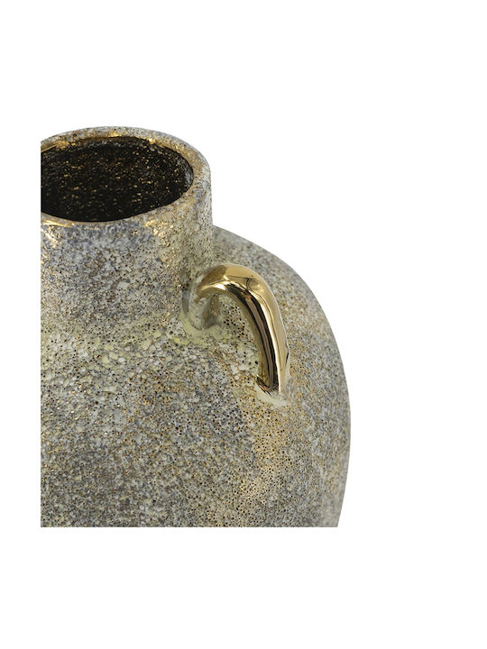 Artekko Dekorative Keramikvase Candia Grau 18x18xH28.5cm