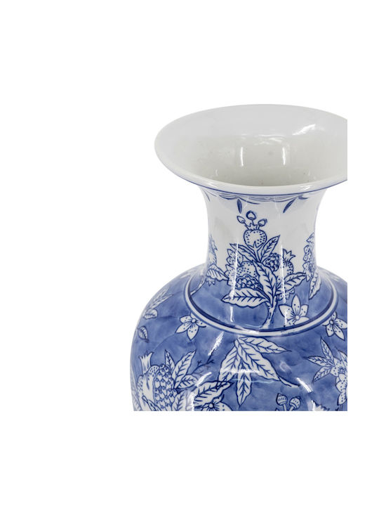 Artekko Dekorative Porzellanvase Melania Weiß 19,5x19,5xH51,5cm