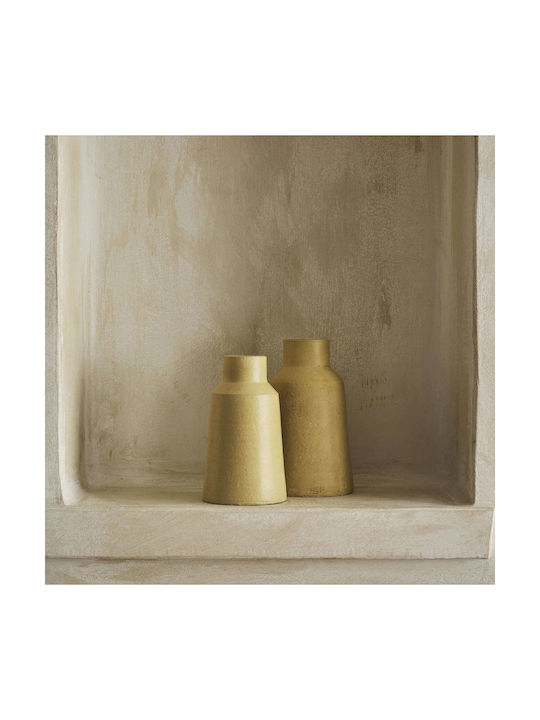Gofis Home Dekorative Keramikvase Livana Gold 13x13xH23cm