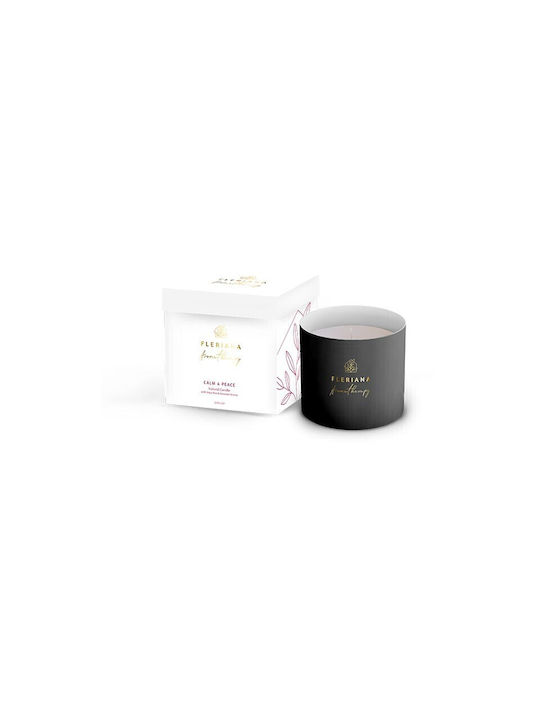 Fleriana Aromatic Soy Candle in Jar with Calm & Peace Scent 235g