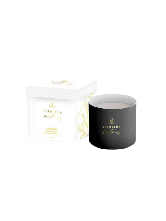 Fleriana Aromatisches Soja-Kerze im Gefäß mit Parfüm Euphoria 235g
