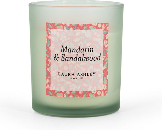Laura Ashley Αρωματικό Κερί Σόγιας σε Βάζο με Άρωμα Mandarin & Sandalwood 200gr