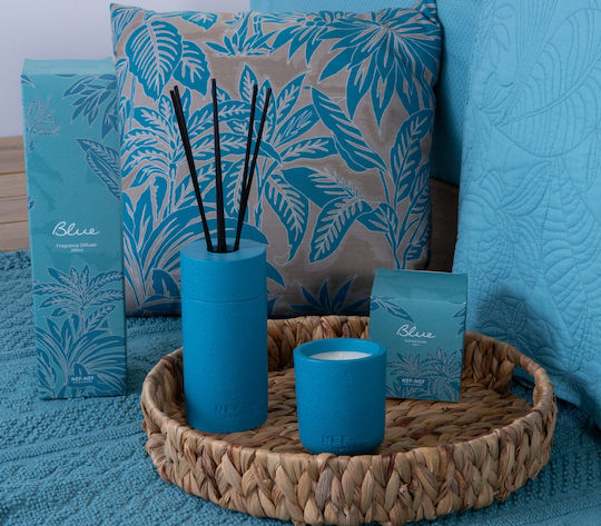 Nef-Nef Homeware Aromatisch Kerze in Gefäß Blau 220gr