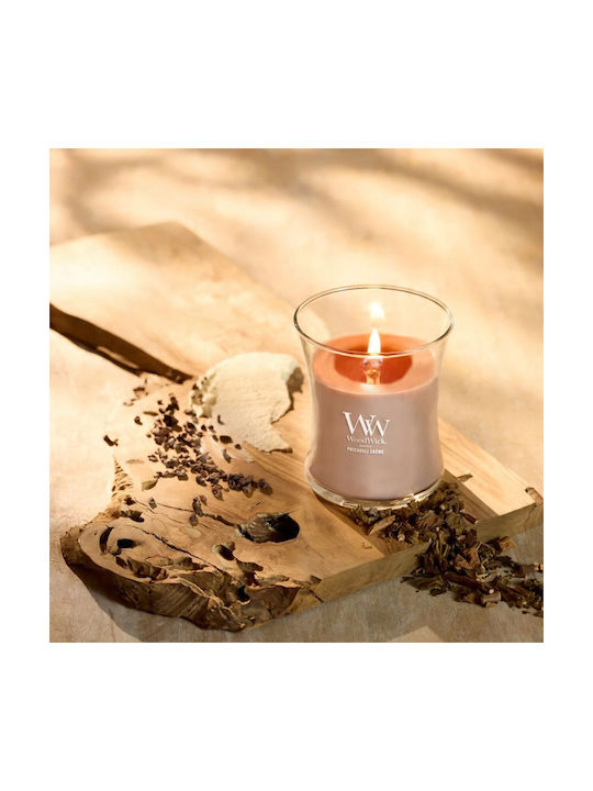 WoodWick Aromatic Candle in Jar with Patchouli Créme Scent 275g