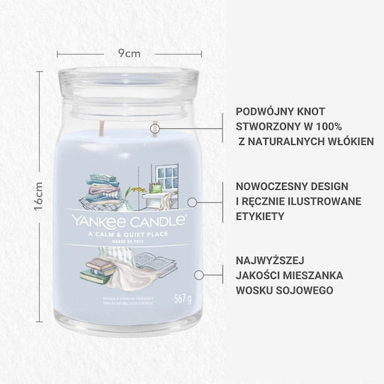 Yankee Candle Aromatisches Kerze Signature in Gefäß mit Duft Ein ruhiger und stiller Ort 567gr