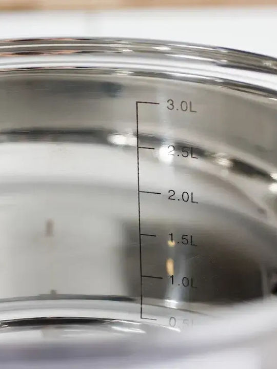Tadar Oală Adâncă din Oțel Inoxidabil 3l