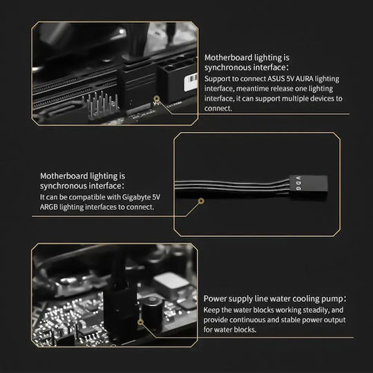 Armaggeddon A240 AIO CPU Liquid Cooling with 2 120mm Fans and ARGB Lighting