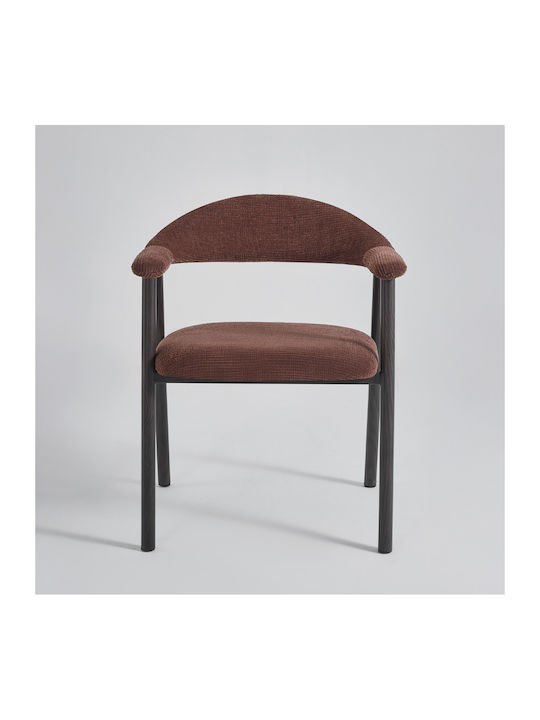 Embrace Dining Chairs with Fabric Upholstery Terracotta 2pcs 60x56x73cm