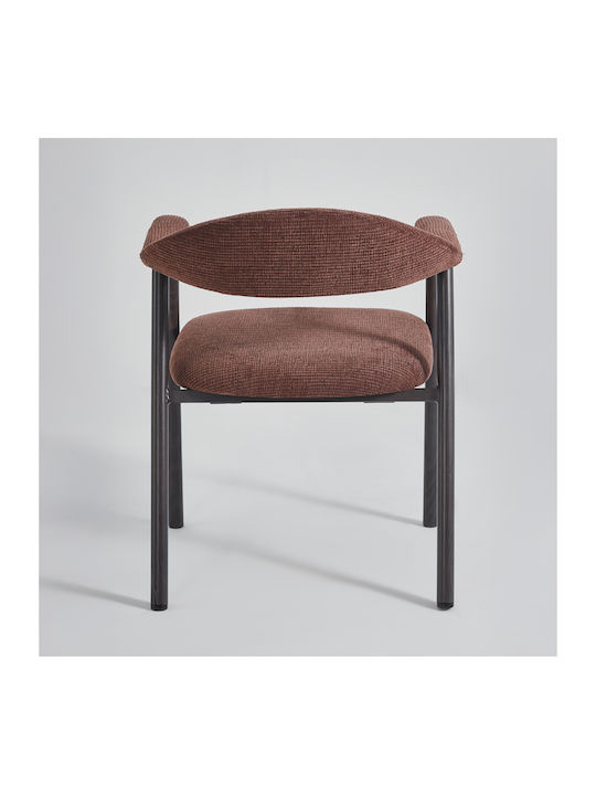 Embrace Dining Chairs with Fabric Upholstery Terracotta 2pcs 60x56x73cm