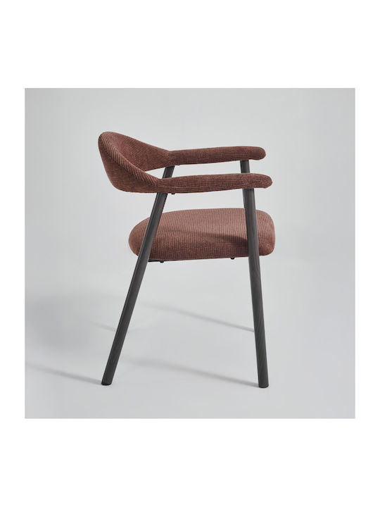 Embrace Dining Chairs with Fabric Upholstery Terracotta 2pcs 60x56x73cm