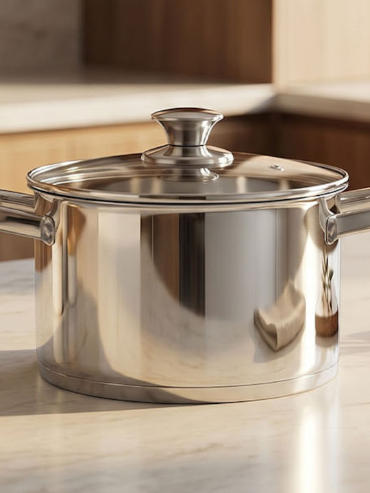 Swiss Haus Deep Stainless Steel Pot 2lt / 16cm