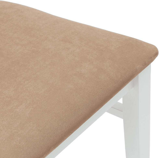 Wooden White Dining Chairs 2 Pieces 50.5x54.5x105.5cm