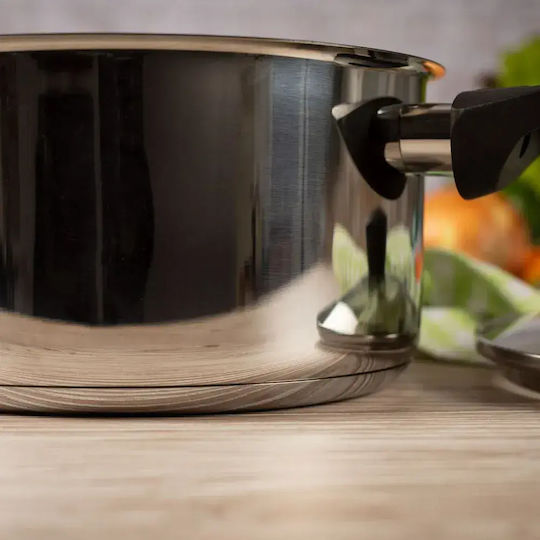 Kuhn Rikon Classic Deep Stainless Steel Pot 5.3L / 24cm