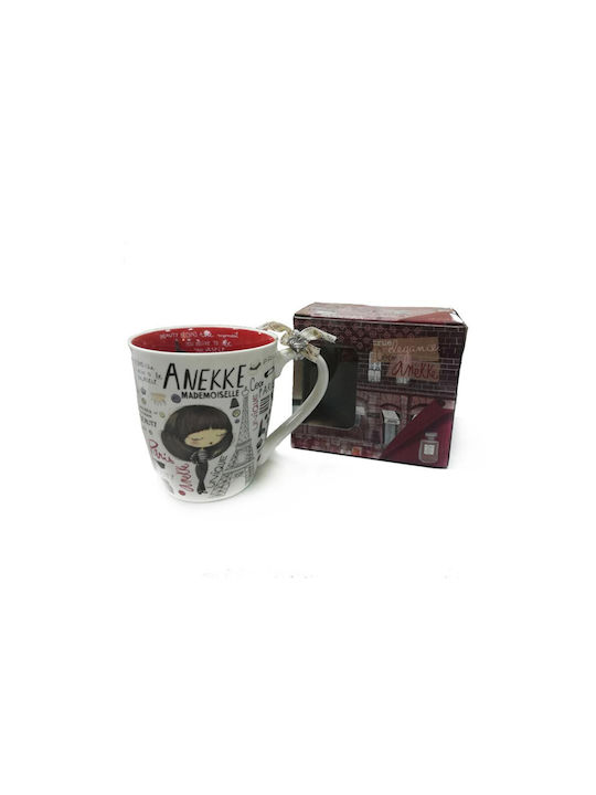 Anekke Porcelain Mug Couture Ceramic White Mug 360ml