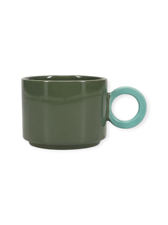 Onahome Κούπα Stoneware Lou Green-blue 280ml