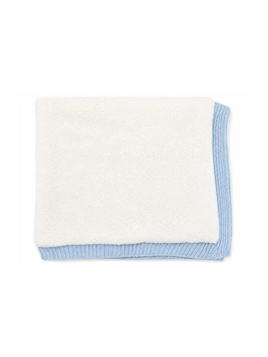 Hashtag Nursery Swaddling Blanket Knitted Light Blue 90x90cm